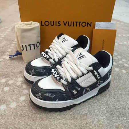 Louis Vuitton LV Trainer Sneaker (Black & White Monogram Edition)